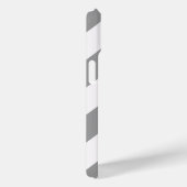 Grau Bold Zickzack Case-Mate iPhone Hülle (Rückseite / Rechts)