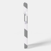 Grau Bold Zickzack Case-Mate iPhone Hülle (Rückseite / Links)