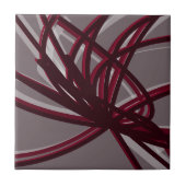 Grau & Burgund Abstraktes Multifunktionsband Fliese (Vorderseite)