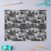 Grau Camouflage Cats Muster Grau Kitty Cats Camouf Seidenpapier (Basteln)