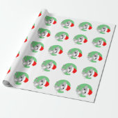 Grau Christmas Kitty Wrapping Paper Geschenkpapier (Ungerollt)