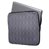 Grau, cool, trendy, einfach, modern, zackförmig laptopschutzhülle (Vorderseite Links)