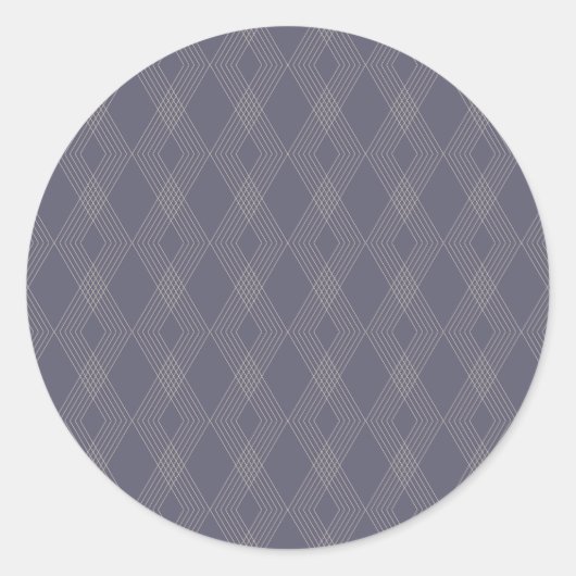 Grau, cool, trendy, einfach, modern, zackförmig runder aufkleber (Vorderseite)