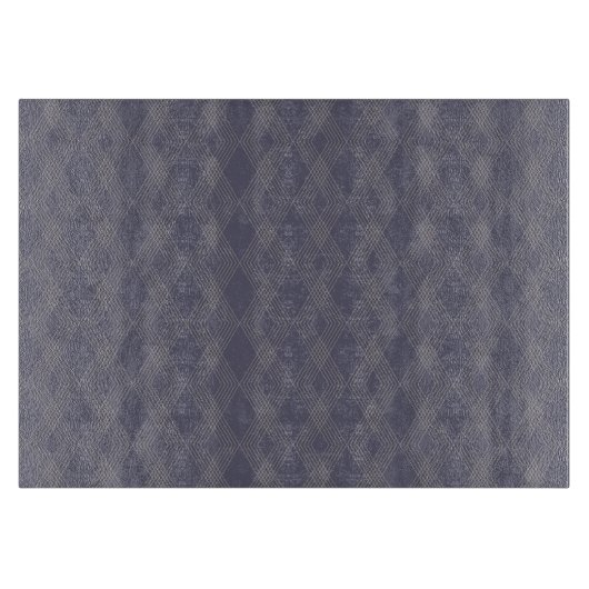 Grau, cool, trendy, einfach, modern, zackförmig schneidebrett (Vorderseite)