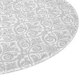 Grau Damask Cutting Board Schneidebrett (Ecke)