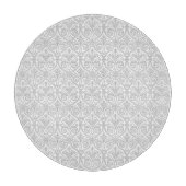Grau Damask Cutting Board Schneidebrett (Vorderseite)