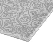 Grau Damask Cutting Board Schneidebrett (Ecke)