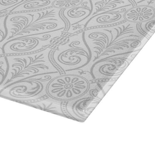 Grau Damask Cutting Board Schneidebrett (Ecke)