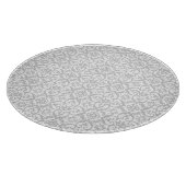 Grau Damask Cutting Board Schneidebrett (Ecke)