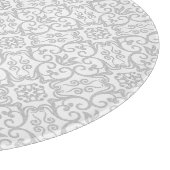 Grau Damask Cutting Board Schneidebrett (Ecke)