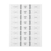 Grau Damask Silver Frame Wrap rund um Seife Bar (Bogen)