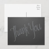 Grau Danke, dass du Post Card Postkarte (Vorne/Hinten)