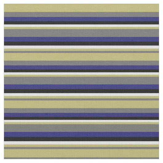 Grau, Dark Khaki, Lavender, Black & Midnight Blue Stoff (Nahaufnahme)