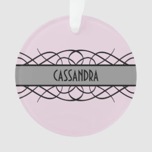 Grau-Deko Blühe Acrylschmuck Ornament