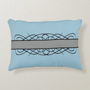 Grau Deko Blühte Akzent Pillow Zierkissen