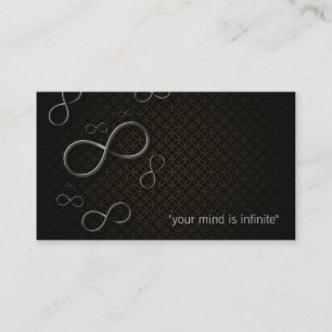 Grau des Unendlichkeits-persönliches Trainer-  Visitenkarte