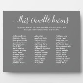 Grau dieser Kerze bläst die Wiedersehen der Klasse Fotoplatte (Vorderseite)