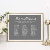 Grau dieses Candle Burns School Wiedersehen Memori Poster