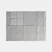 Grau digital fleecedecke (Vorderseite (Horizontal))