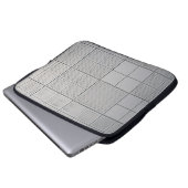 Grau digital laptopschutzhülle (Vorne Knopf)