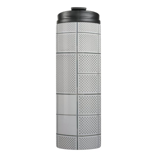 Grau digital thermosbecher (Vorderseite)