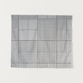 Grau digital wandteppich (Vorderseite (Horizontal))