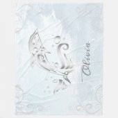 Grau Dolphin Personalisiert Fleece Blanket (Vorderseite)