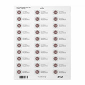 Grau & Dusty Rose Modernes Zickzack Monogramm (Vorne)