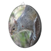 Grau-Eichhörnchen-Dartboard Dartscheibe (Vorderseite rechts)