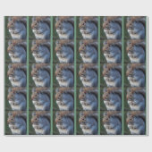 Grau-Eichhörnchen-Wrapping Paper Geschenkpapier (Flach)