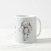 Grau Ein Hase liebt dich Kaffeetasse (VorderseiteRechts)