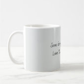 Grau Ein Hase liebt dich Kaffeetasse (Links)