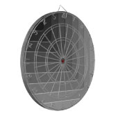 Grau-einfarbig Dartscheibe (Vorderseite Links)