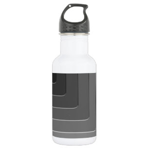Grau-einfarbig Trinkflasche