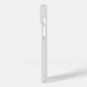 Grau einzigartiger moderner minimalistischer einfa Case-Mate iPhone hülle (Rückseite / Links)