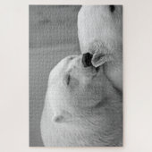 Grau-Eisbären-Foto Puzzle (Vertikal)