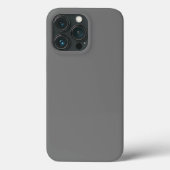 Grau-elegant minimalistisch Case-Mate iPhone hülle (Rückseite)