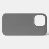 Grau-elegant minimalistisch Case-Mate iPhone hülle (Rückseite (Horizontal))