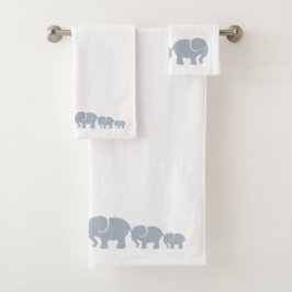 Grau Elephant Set Badezimmer Handtuchhandtuch