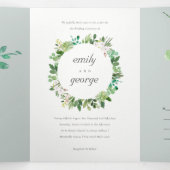 GRAU ERFOLGREICHE GEWÄSSERSPEICHERUNG DREIFACH GEFALTETE EINLADUNG (Innenseite Mitte)