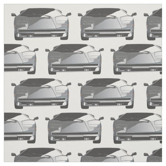 Grau-Exotic-Car-Fabrik Stoff (Muster)