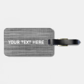 Grau-Fabric-Gepäckanhänger - Benutzerdefinierter T Gepäckanhänger (Rückseite horizontal)