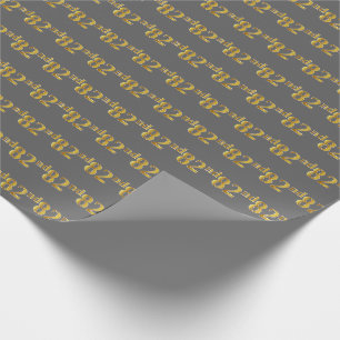 Grau, Falschgold 82. (Zweiundachtzigstes) Ereignis Geschenkpapier