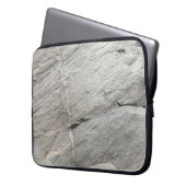 Grau-Felsansicht Laptopschutzhülle (Vorderseite Links)