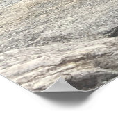 Grau-Felsansicht Poster (Ecke)