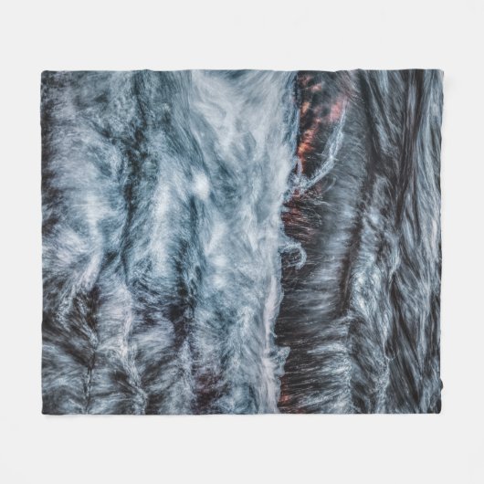 Grau Fleecedecke (Vorderseite (Horizontal))