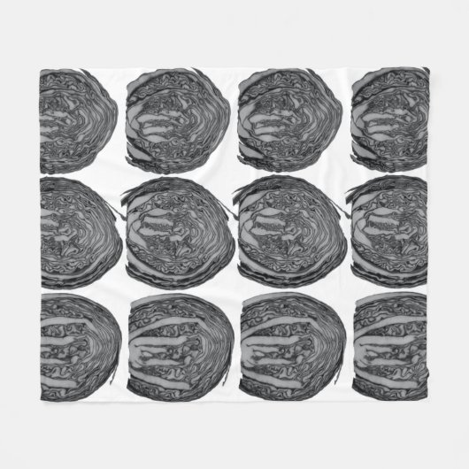 Grau Fleecedecke (Vorderseite (Horizontal))