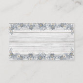 Grau Floral Wie viele Kisses Brautparty Game Platzkarte (Rückseite)