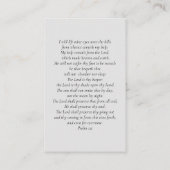 Grau-Foto-Beileid-Beerdigungskarte Visitenkarte (Rückseite)