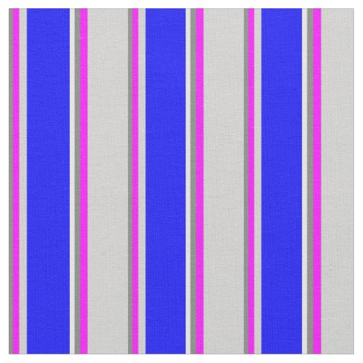 Grau, Fuchsia, leicht grau, blau und Minzcreme Stoff (Nahaufnahme)